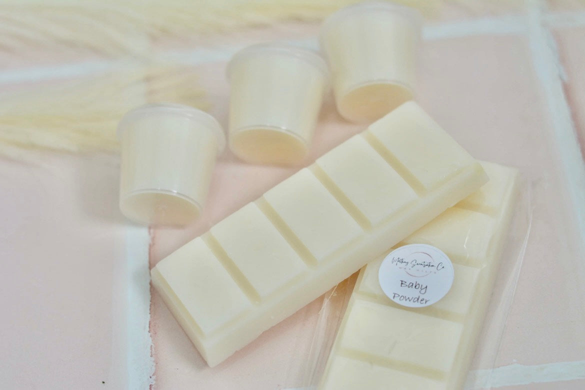 Soy Wax Melt - Snap Bar - Baby Powder - Premium  from Melting Scentsation Co. - Just $4.00! Shop now at The Aesthetic Gift Co